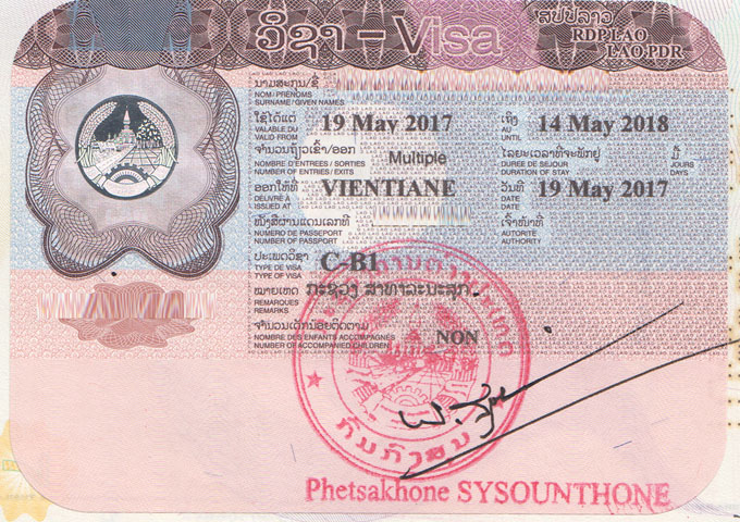 Visas for traveling to Thailand Laos and Cambodia